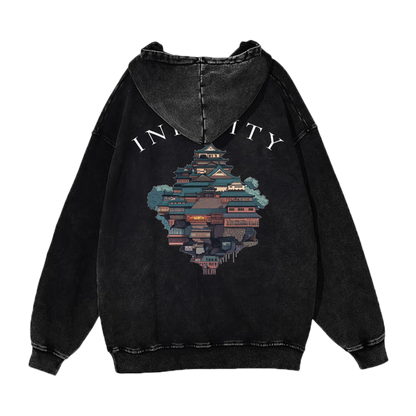 'infinity' vintage hoodie